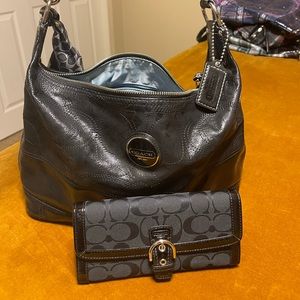 Coach purse with wallet